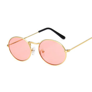 Retro Oval Sunglasses Women 2019 Luxury Brand Designer Vintage Small Black Red Yellow Shades Sun Glasses Female Oculos UV400